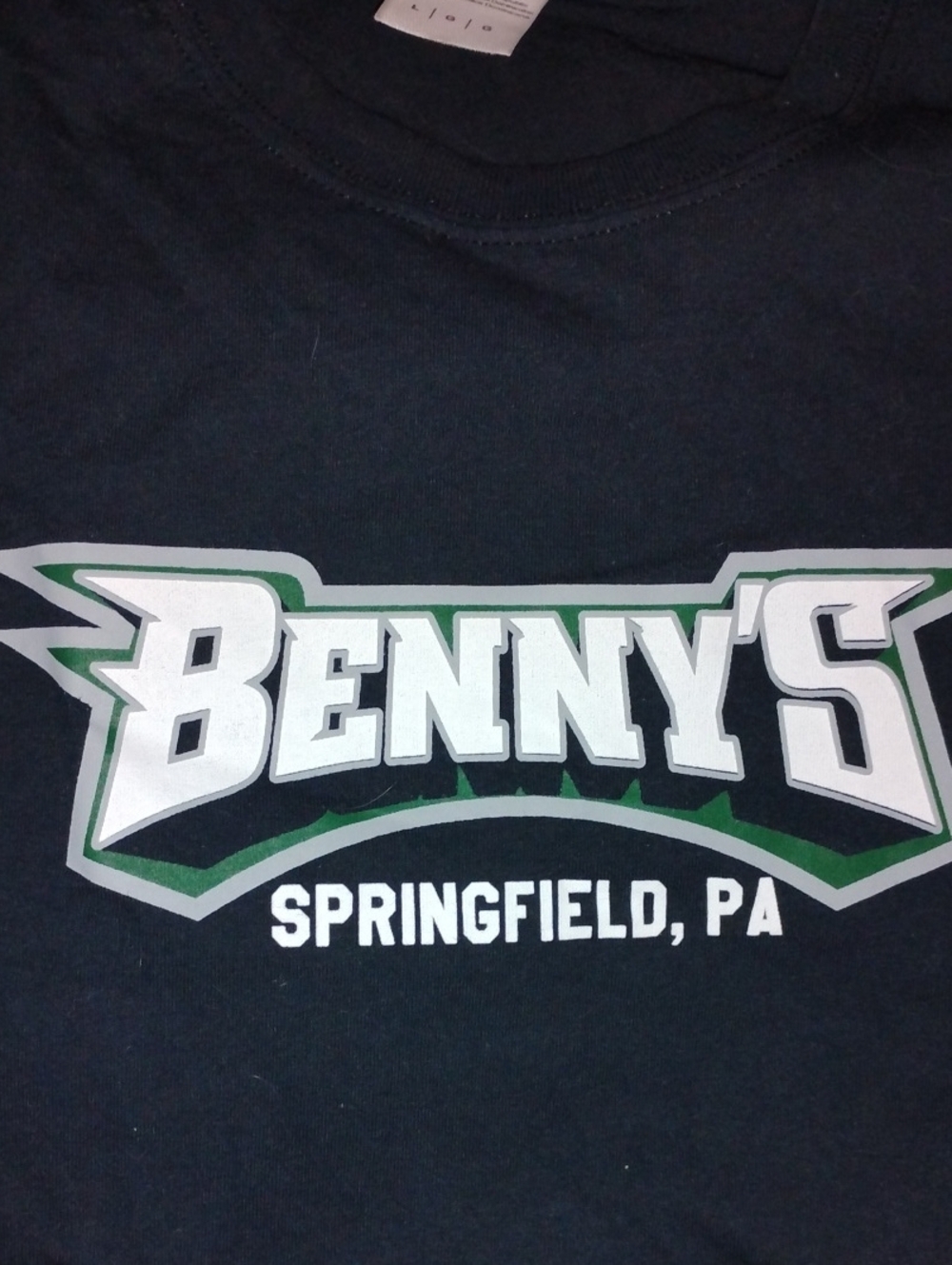 Benny's Springfield, PA Black Graphic Tee